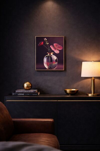 NEWNOW Pictură ultra-vibrantă cu detalii în relief epoxidice, modernă, 30X40CM