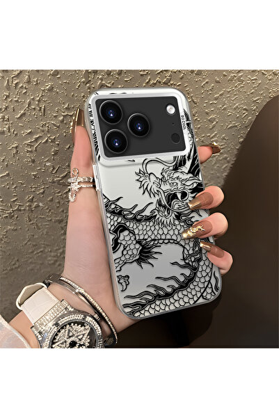 Hontinga حافظة هاتف آيفون 17 برو ماكس متوافقة مع الحافة السيليكونية الصلبة وا...