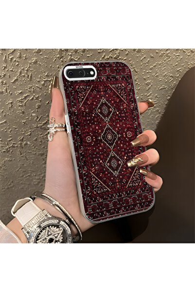 Hontinga حافظة هاتف آيفون 7 بلس متوافقة مع الحواف السيليكونية الصلبة والمضادة...