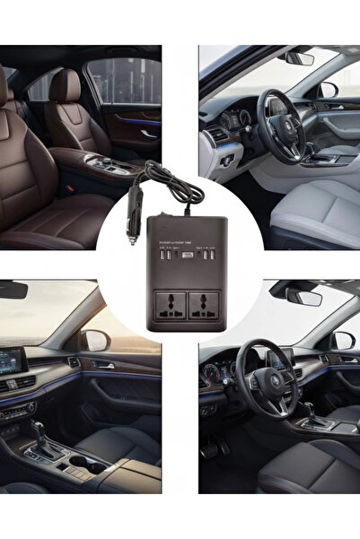 Kanonik Education Invertor de putere pentru mașină cu intrare pentru brichetă...