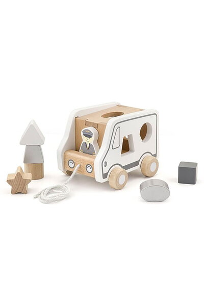 Viga Jucărie de lemn cu fir, tip puzzle