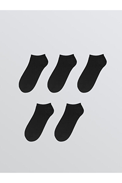 LC Waikiki Rmz Gi̇yi̇m Farkiyla Men's Booties Socks 5-Pack