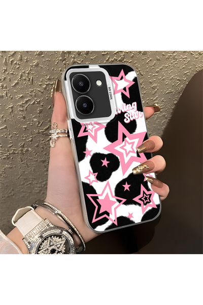 Hontinga For Vivo Y36 5g Compatible Silicone Edge Hard Back Anti-Fall Phone C...