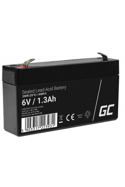 Greencell Green Cell AGM13 UPS battery Sealed Lead Acid (VRLA) 6 V 1.3 Ah