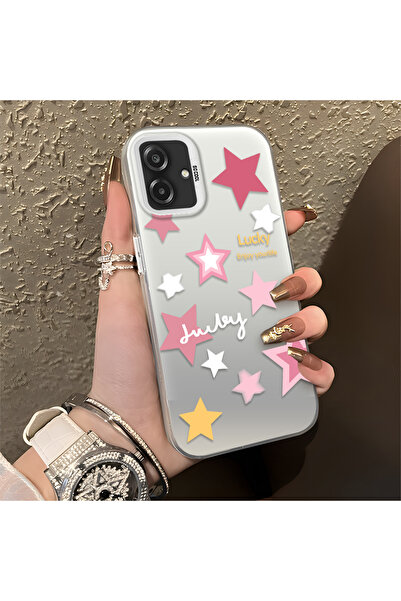 Hontinga حافظة هاتف سامسونج جالاكسي A07 متوافقة مع نجوم ملونة من السيليكون ذا...