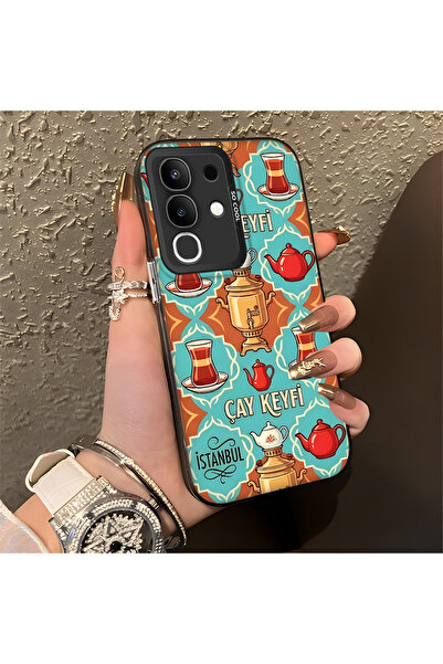 Hontinga حافظة هاتف Vivo Y29 متوافقة مع الحواف السيليكونية الصلبة والمضادة لل...