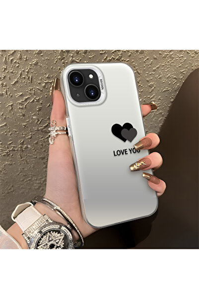 Hontinga حافظة هاتف آيفون 13 ميني متوافقة مع Heart منقوش مصنوعة من السيليكون ...