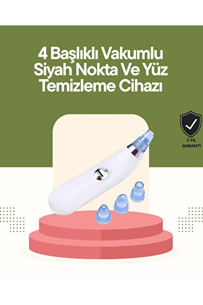 Epilons Usb Destekli 4 Başlıklı Siyah Nokta Vakum Cihazı – Gözenek Temizleyici Ve Cilt Yenileyici Bakım Alet