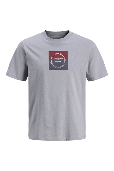 Jack & Jones Jorcatskılls Square Branding Tee Ss Cn Γκρι Ανδρικό T-Shirt 1229...