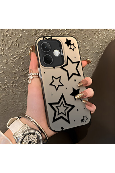 Hontinga حافظة هاتف OPPO A5 Pro 5G متوافقة مع الحواف السيليكونية الصلبة والمض...