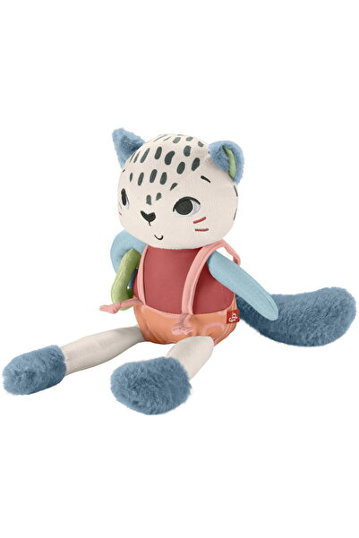 mattel Fisher-Price Snow Leopard Soft Toy Sensory Toy for Newborns