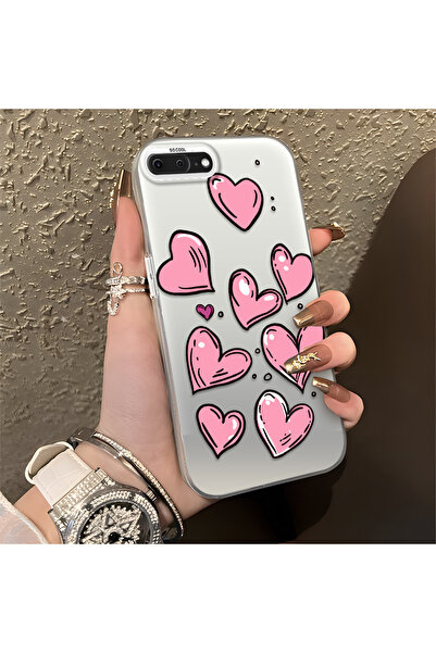 Hontinga iPhone 8 Plus Compatible Silicone Edge Hard Back Anti-Fall Phone Cas...