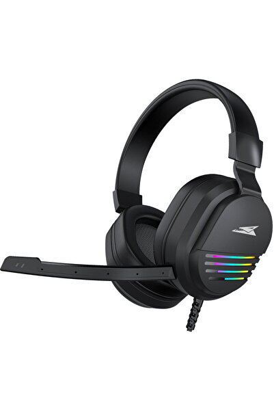 Baracuda BGH-011 Pearl Black, Casti gaming cu fir, Negru