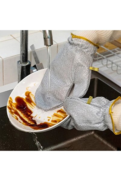TOPALAKTİCARET Kitchen Bathroom Multi-Purpose Wire Dishwashing Gloves Cleanin...