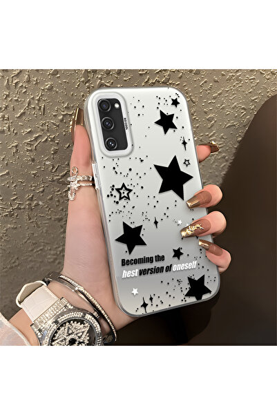 Hontinga Samsung Galaxy S20 Fe Compatible Stars Patterned Silicone Edge Hard ...