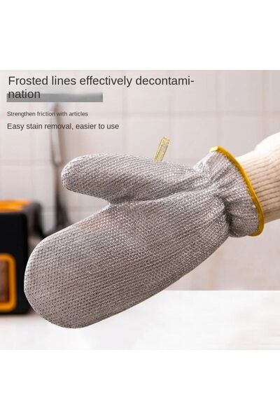 TOPALAKTİCARET Kitchen Bathroom Multi-Purpose Wire Dishwashing Gloves Cleaning Waterproof Multi-Purpose Wire Miraculous