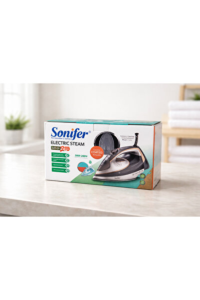 Sonifer Fier de călcat cu abur Sonifer, talpă ceramică, 2000W–2200W, funcție ...