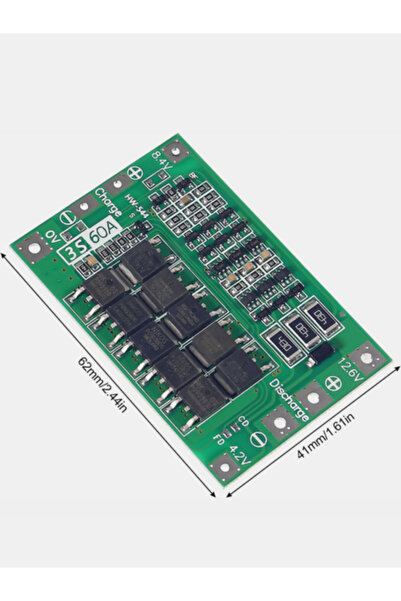 RoboPazar 2-adet BMS 3S 60A – Li-Ion 18650 İçin Balanslı Koruma Kartı