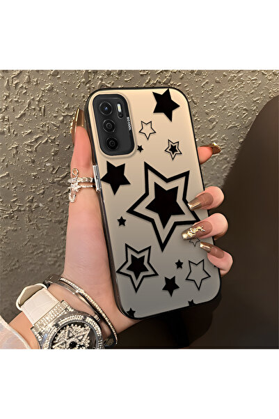 Hontinga Oppo A54 4g Compatible Stars Patterned Silicone Phone Case Edge Hard...