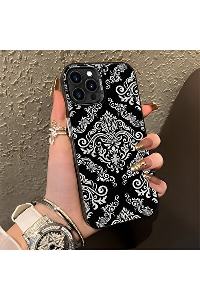 Hontinga iPhone 12 Pro Max Compatible Silicone Edge Hard Back Anti-Fall Phone...