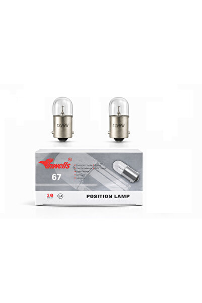 inweels (2 Adet) 12V. 10W. 67 Standart Ampul, 001011, Stop, Sinyal, Park