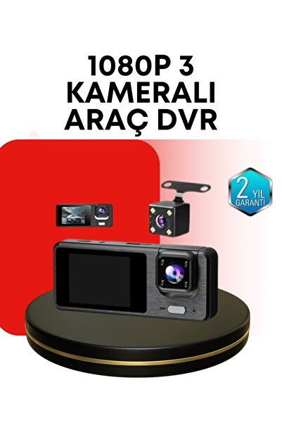 Epilons Sistem de cameră auto cu 3 camere |   Full HD, înregistrare audio și ...