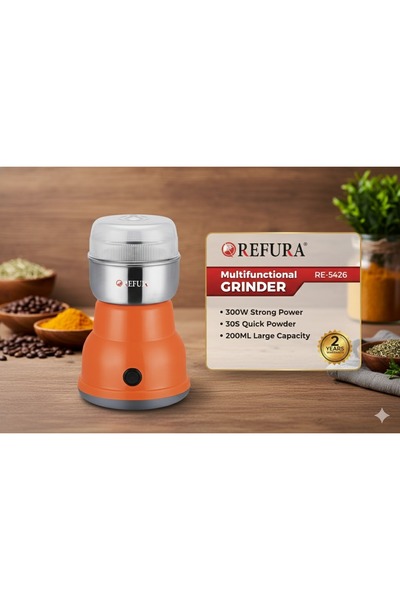 REFURA Refura Multi-Purpose Coffee and Spice Grinder, 300 Watts, Super Speed.