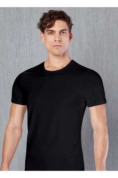 Doreanse Men's Cotton Short Sleeve Round Neck Slim Fit T-Shirt