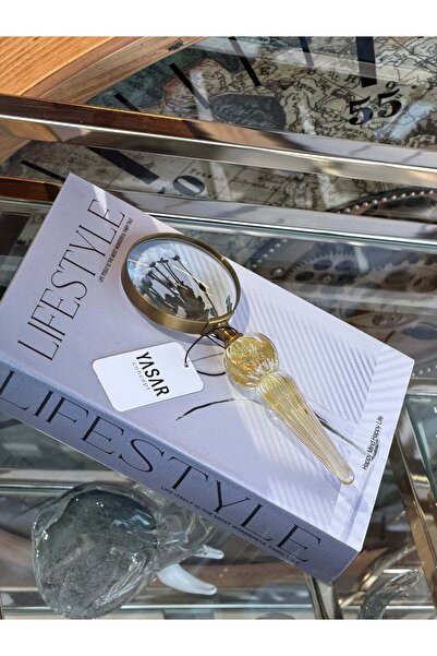 YASAR CONCEPT Lupă de sticlă Luncentra Galbenă 8x22 Cm