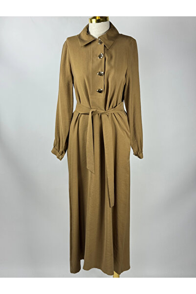 Nuss Taba Renk Elbise