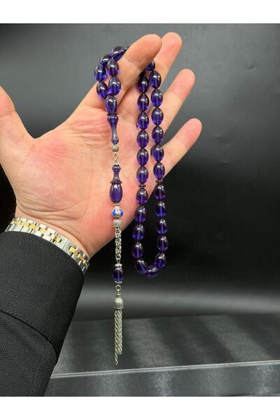 Tesbih-i Hazır Tesbihçilik Fire Amber Prayer Beads Special Design Tasseled