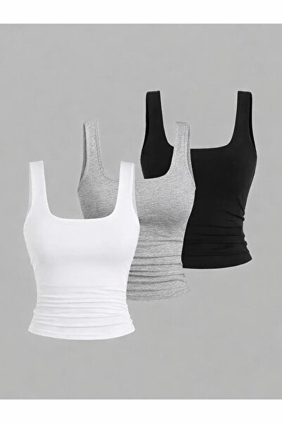 Machetta Women's 3-Pack Lycra Basic Blouse