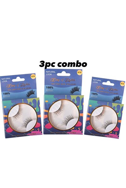 King of Lashes 3-Piece Combo Hot Faux Mink Eyelashes – Lightweight, Reusable ...