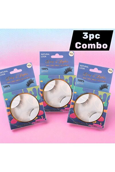 King of Lashes 3-Piece Combo Hot Faux Mink Eyelashes – Lightweight, Reusable ...
