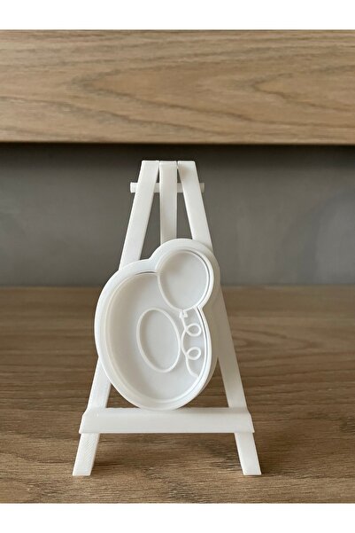 Filkorium3D 0 Year Old Birthday Cookie Mold and Stamp - Number 0 with Balloon
