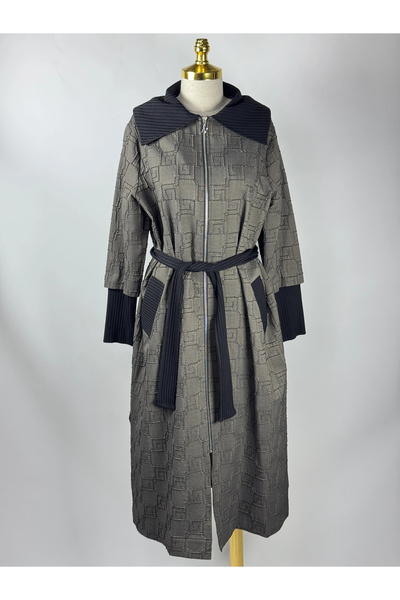 Nuss Antrasit Renk Pardesü