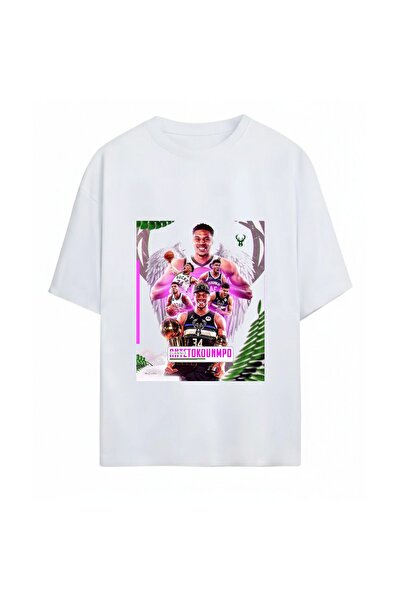 SVART WEAR Giannis Antetokounmpo majica sa printom, unisex, oversize, 100% pamuk