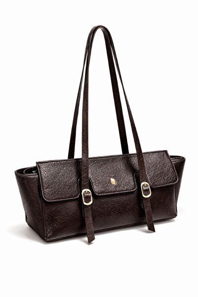 ÇANTAM GELSİN Women's Padded Buckle Shoulder Bag Bag Si Size 36X13 cm