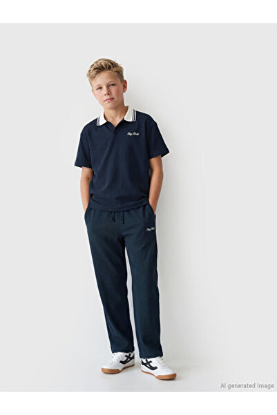 LC Waikiki Rmz Gi̇yi̇m Farkiyla Boys' Sweatpants with Waist Drawstring