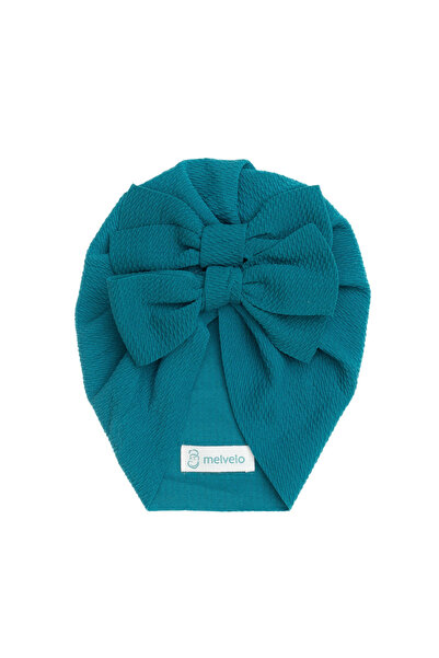 melvelo Baby turban with two bows, cotton, Melvelo, Rice - Island Sea 0-2 years