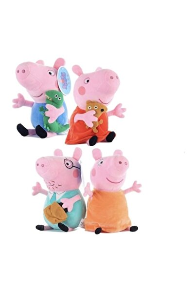 MASHASHOP Peppa Pig Family Set, Musical Plush, Multicolor, 30 cm