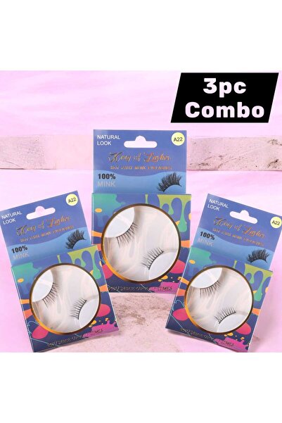 King of Lashes 3-Piece Combo Hot Faux Mink Eyelashes – Lightweight, Reusable ...