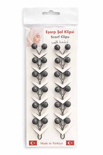 Vipfoni Rose Shaped Scarf Clip, Scarf Pin 12 Pieces