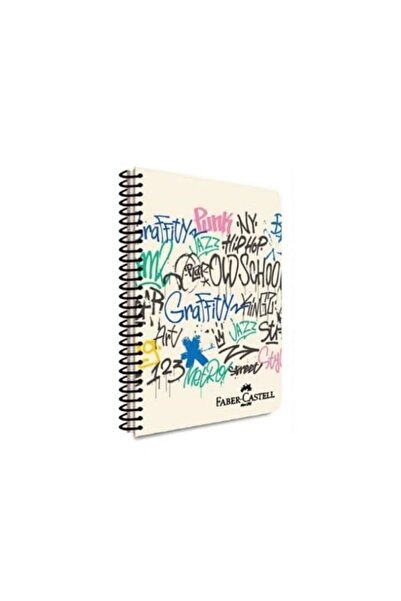 Besay Toys Pp Cover Graffiti Spiral Notebook 100 Yp Striped 5075 000429-Graffiti