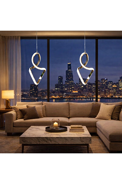 qwell Elegant Single gold hanging chandelier