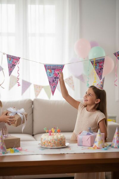 Cadde Süs My Little Pony Themed Pennant Set 9 Flags