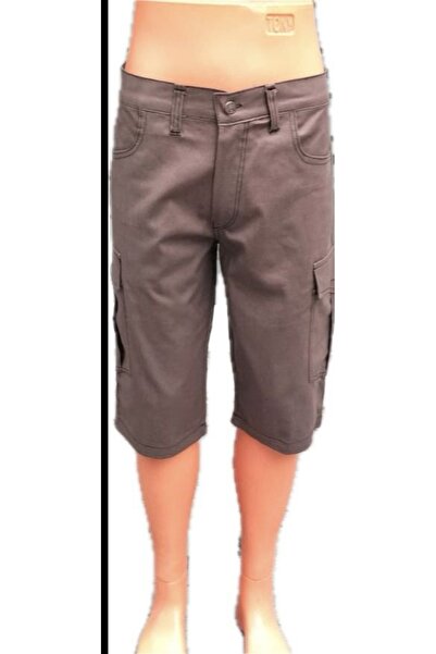 BeyzDenim Sweet Brown Orj Linen Capri Shorts Above the Knee Lycra Plus Size O...