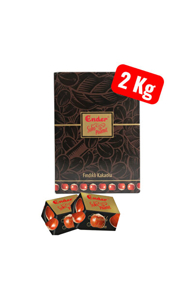 KMS HOME Ender Şoko Piramit Çikolata 2 kg Fındıklı Kakaolu Bayramlık Çikolata