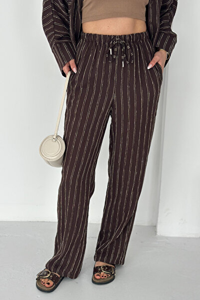 Noa&Noa Woven Striped Double Set – Black Pinstripe Set