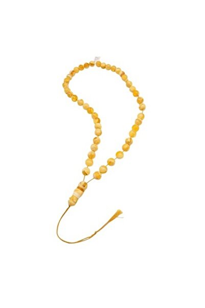 Generic Mosaic Amber Rosary 45 Beads 60.5g 13mm